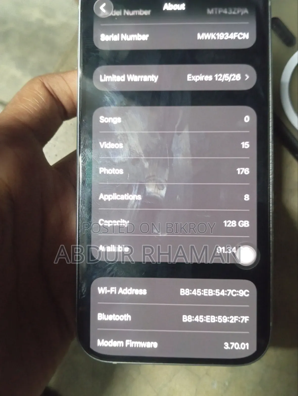 Apple iPhone 15 128 GB White