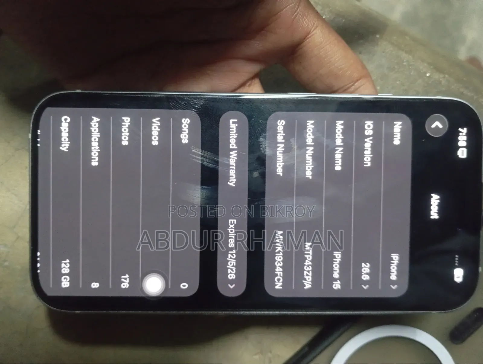 Apple iPhone 15 128 GB White