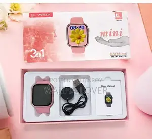 KW 68 Mini Smart Watch | 3 টি Extra Strap থাকবে।