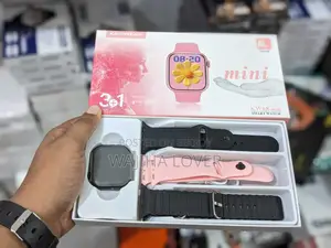 KW 68 Mini Smart Watch | 3 টি Extra Strap থাকবে।