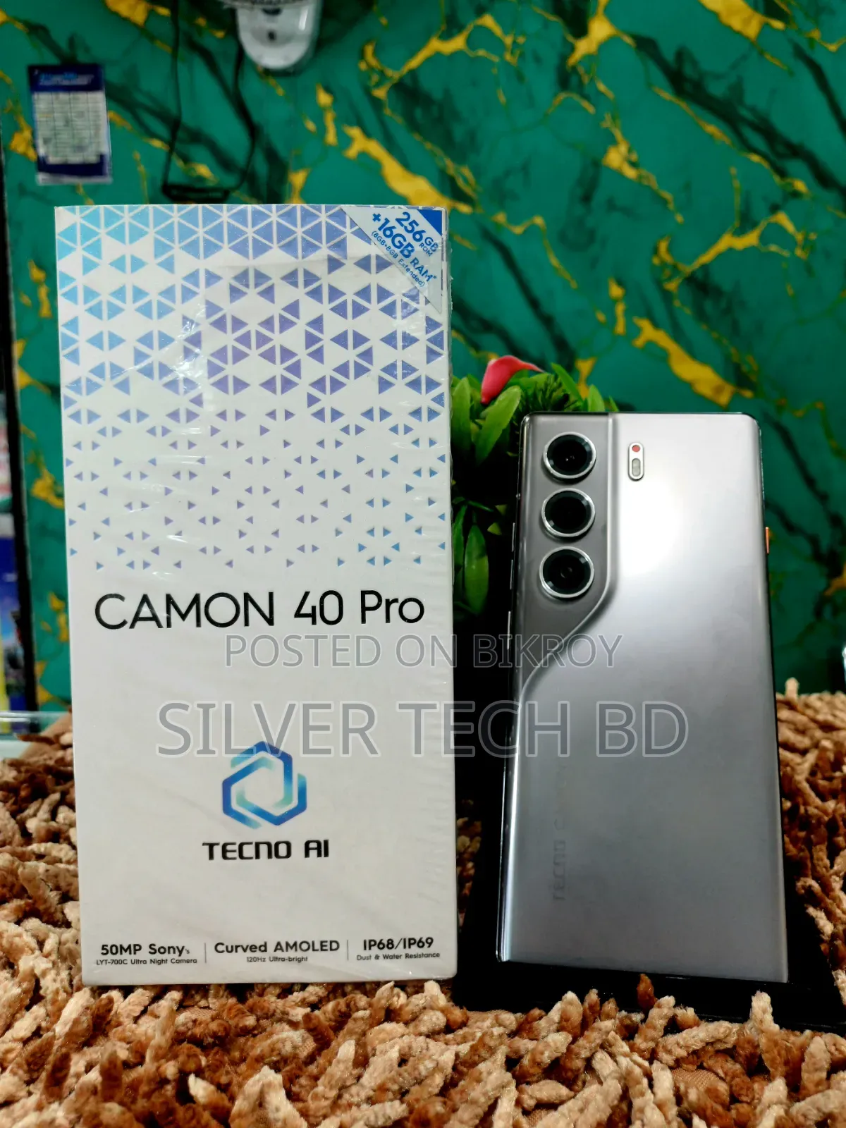Tecno Camon 40 Pro 4G 256 GB Silver