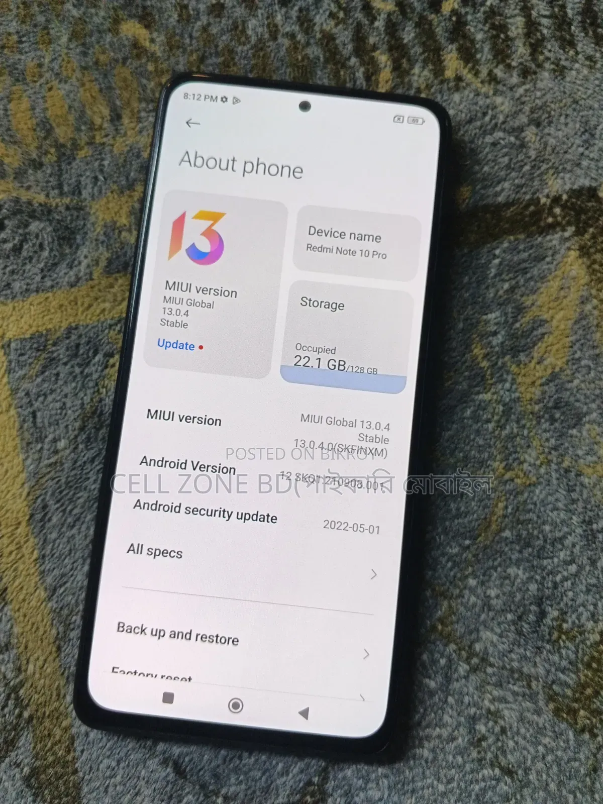 Xiaomi Mi Note 10 Pro 256 GB Red