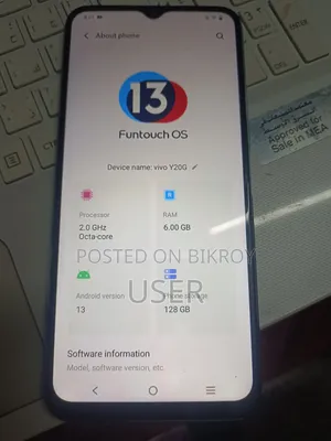 Vivo Y20 64 GB Blue