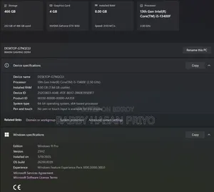 Desktop Computer Gigabyte 8GB Intel Core i5 SSD 500GB