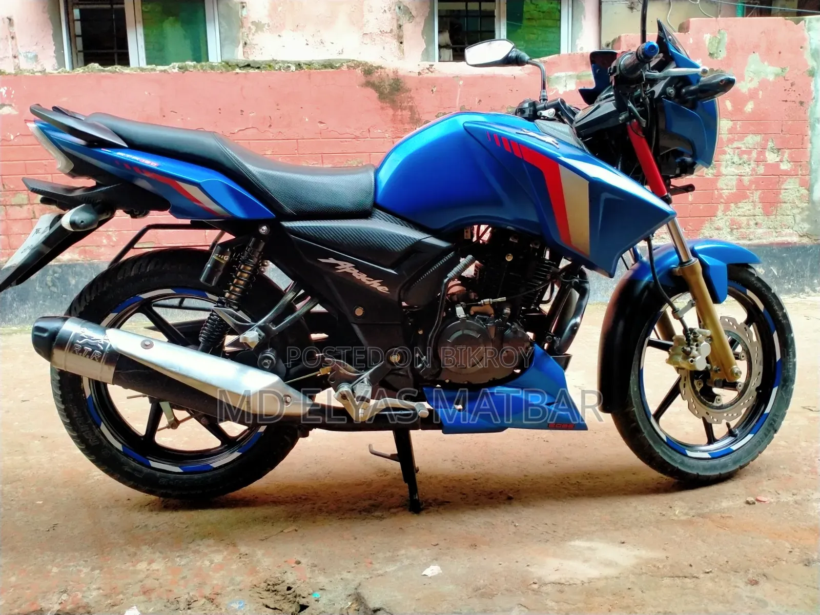 TVS Apache RTR 160 2V ABS 2024 Blue