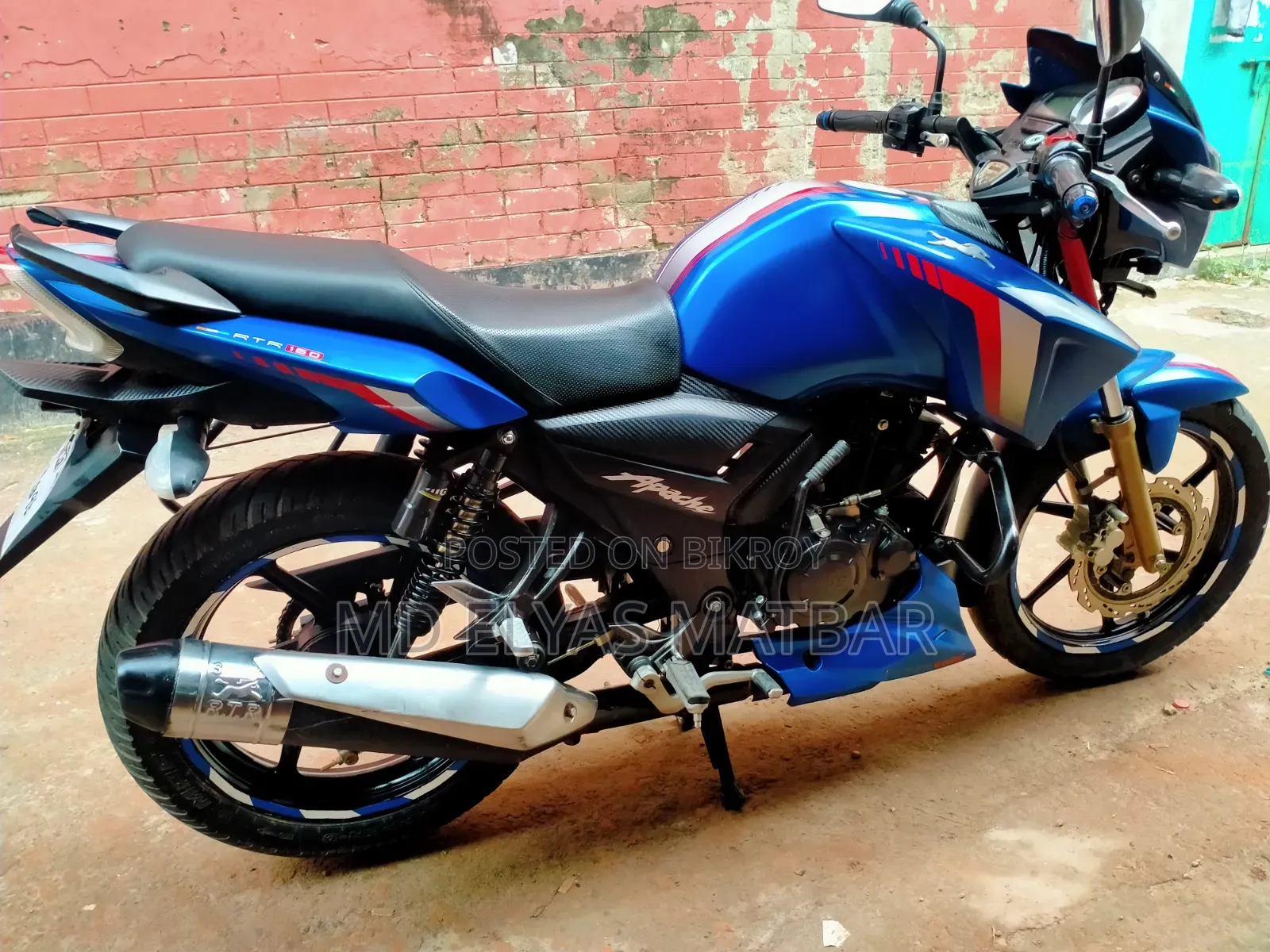 TVS Apache RTR 160 2V ABS 2024 Blue