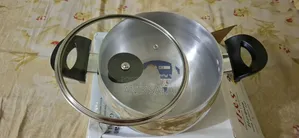H&S Aluminum Cookware (Haripan With GlassLid)**5 Liters**