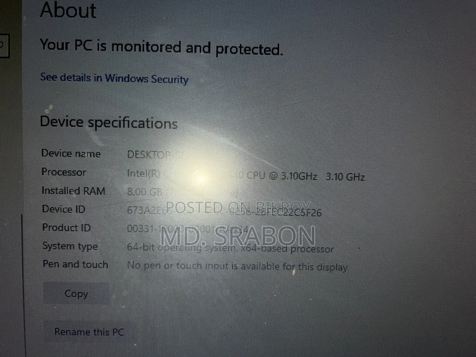 Desktop Computer Asus 8GB Intel Core i5 HDD+SSD 512GB
