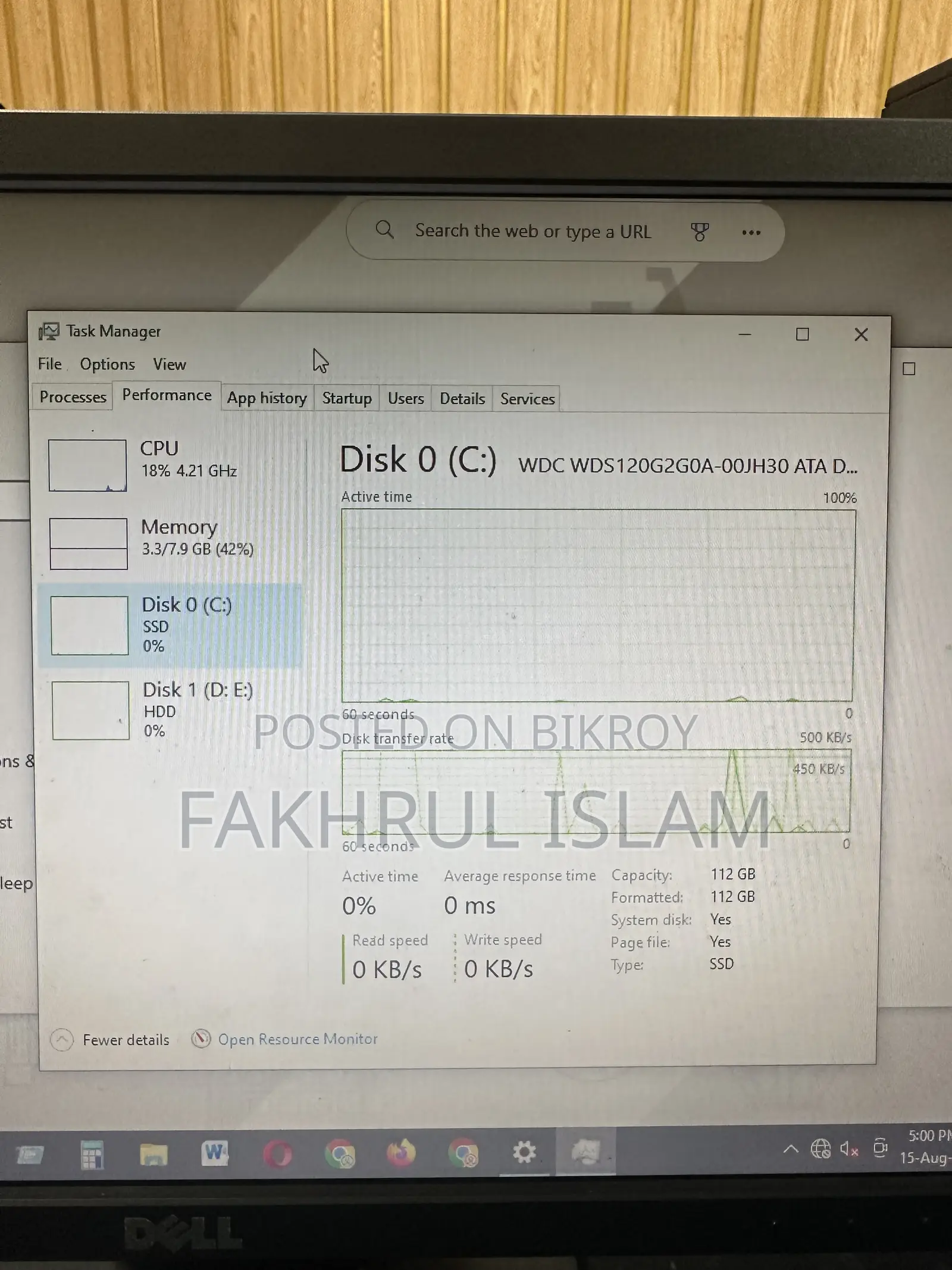 Desktop Computer 8GB Intel Core i5 HDD+SSD 1T