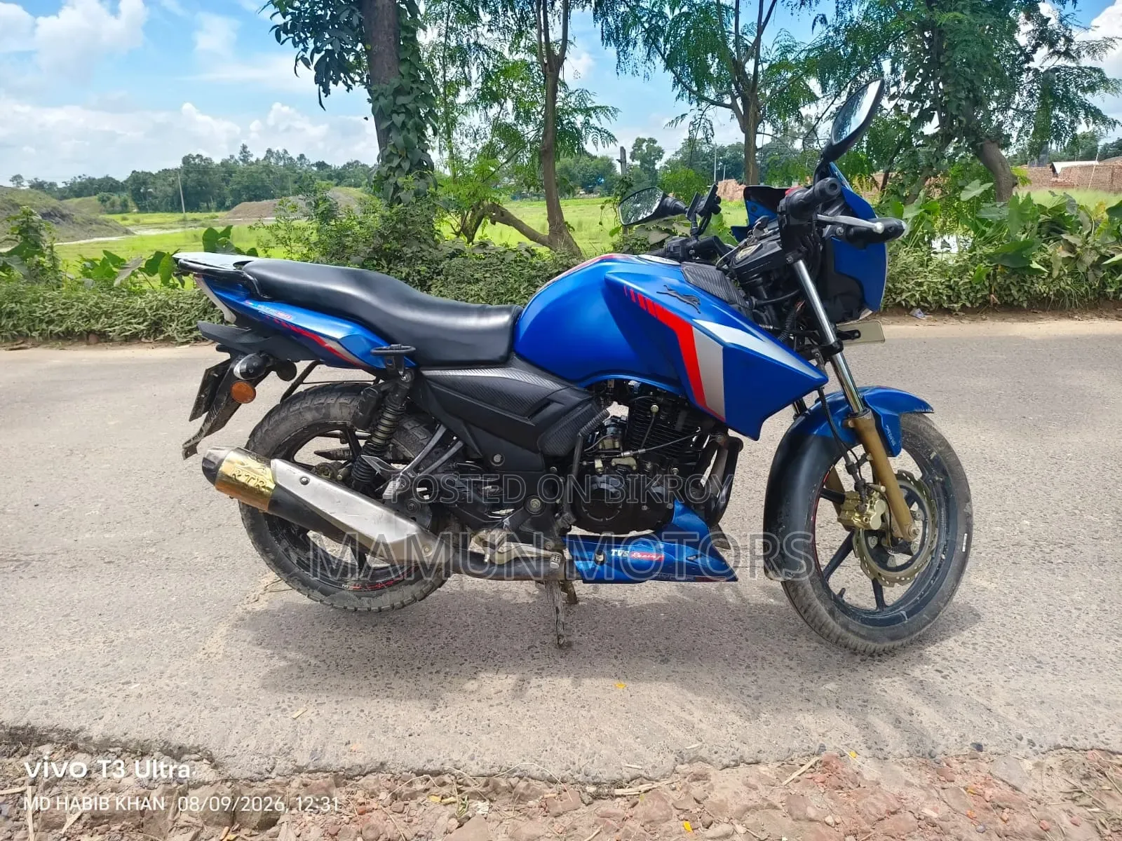 TVS Apache RTR 160 2V ABS 2024 Blue