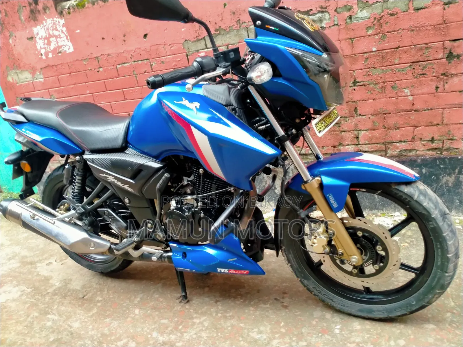 TVS Apache RTR 160 2V ABS 2024 Blue