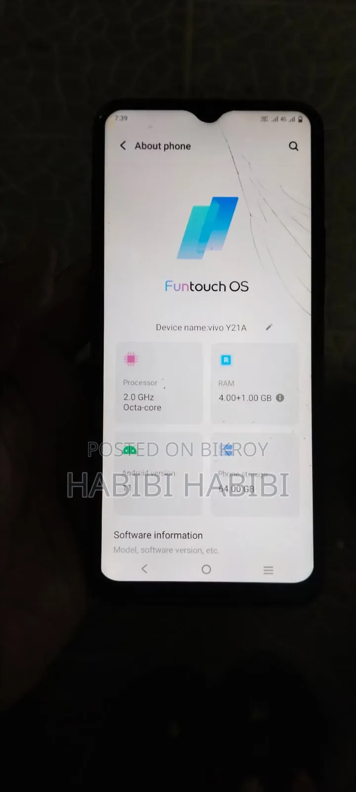 Vivo Y21 64 GB Blue