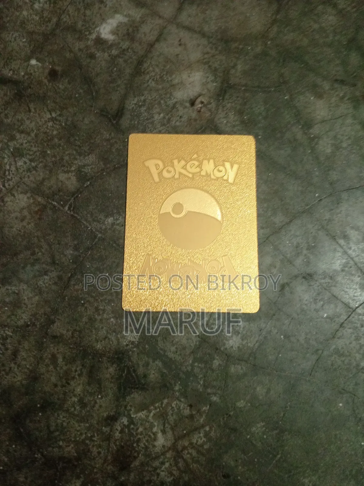 Pokemon Golden Card