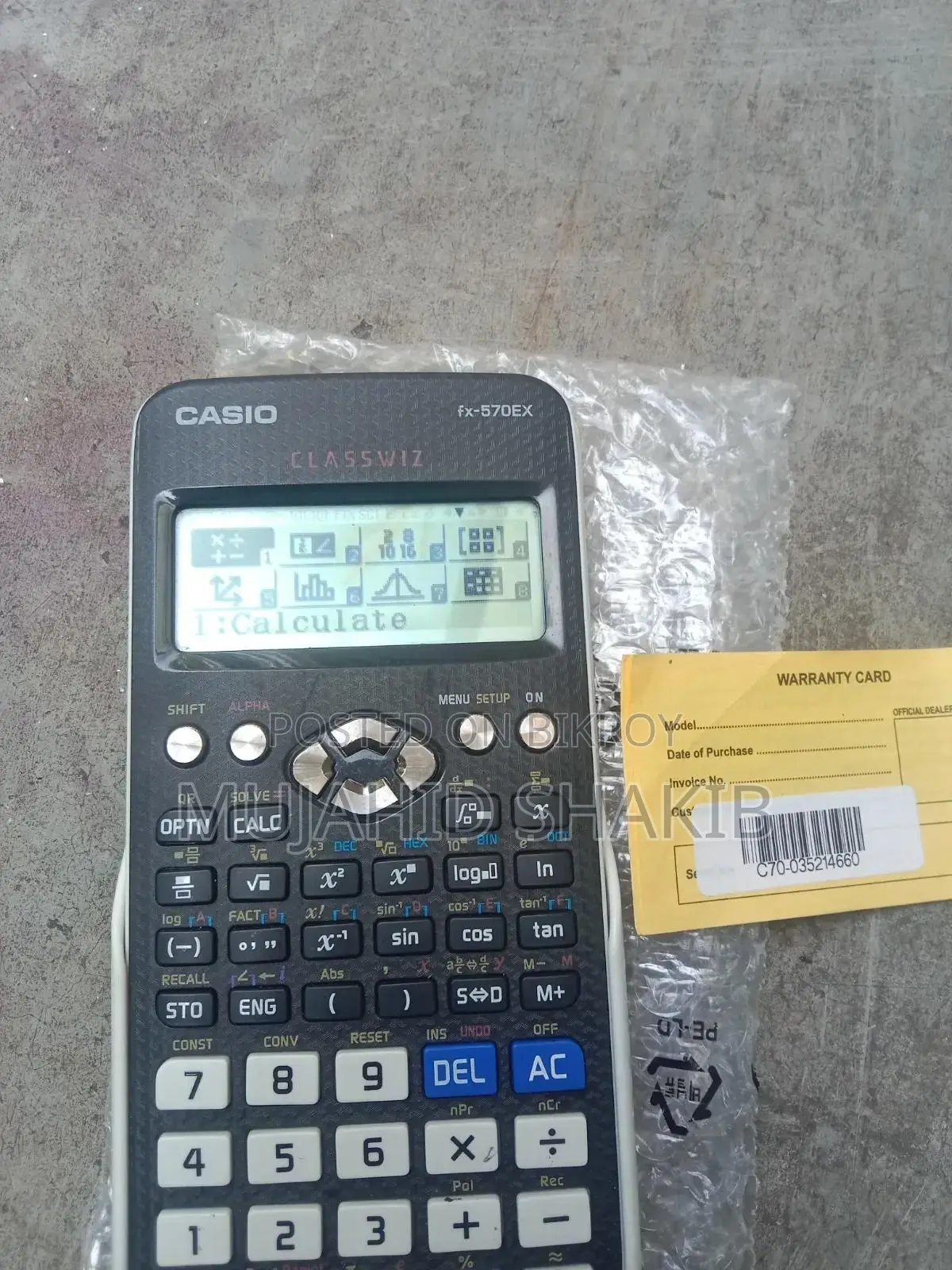 Casio Fx 570-Ex Scientific Calculator for Sell