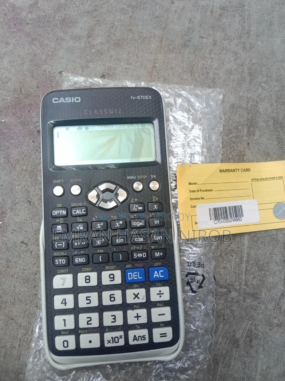 Casio Fx 570-Ex Scientific Calculator for Sell