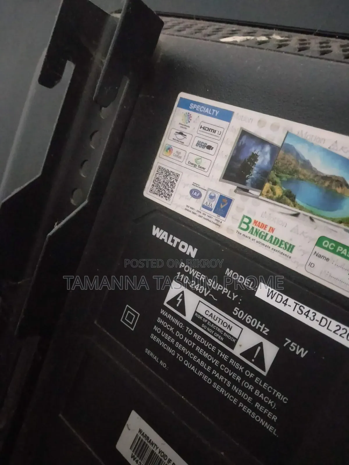 Walton 43 Inch Androit TV