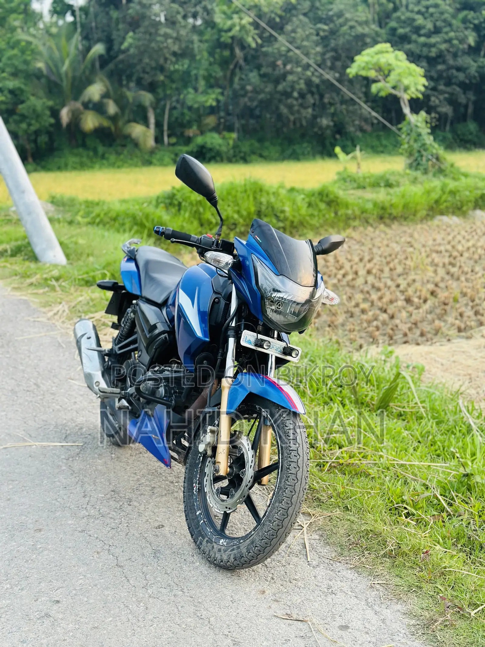 TVS Apache RTR 160 2V 2018 Blue
