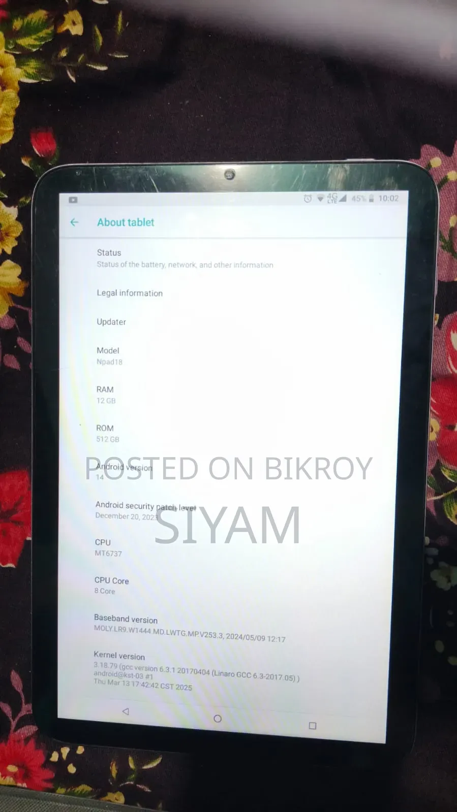 Tablet 512 GB Gray