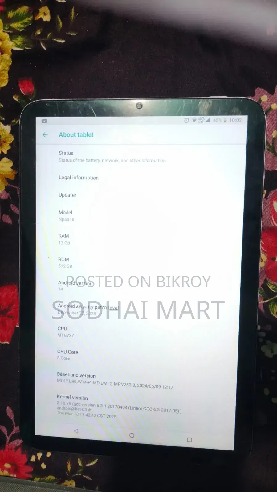 Tablet 512 GB Gray