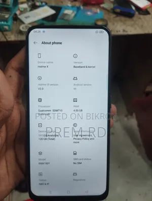 Realme X 128 GB Blue