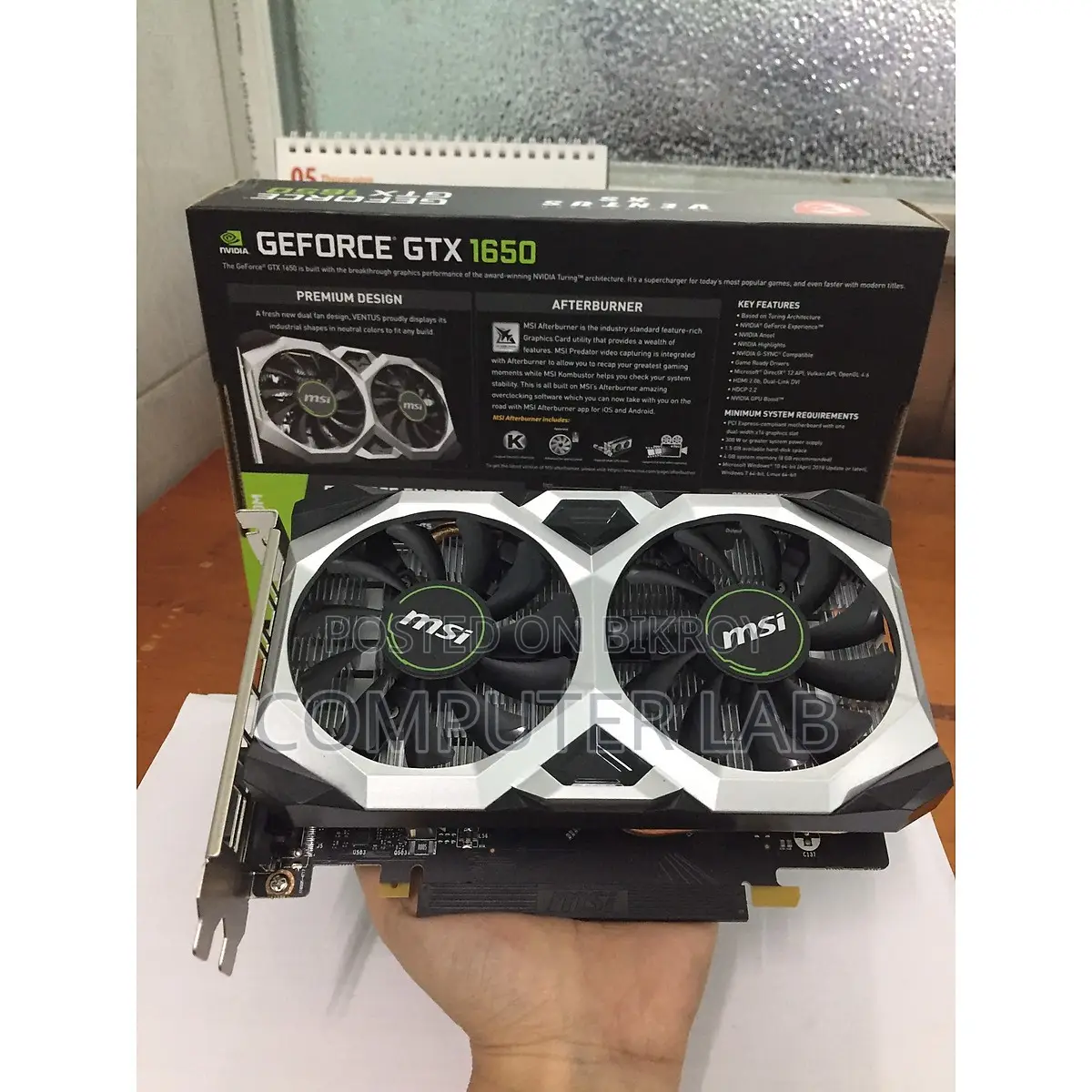Msi GeForce GTX-1650 4GB DDR6 Gaming Oc Edition With Warranty