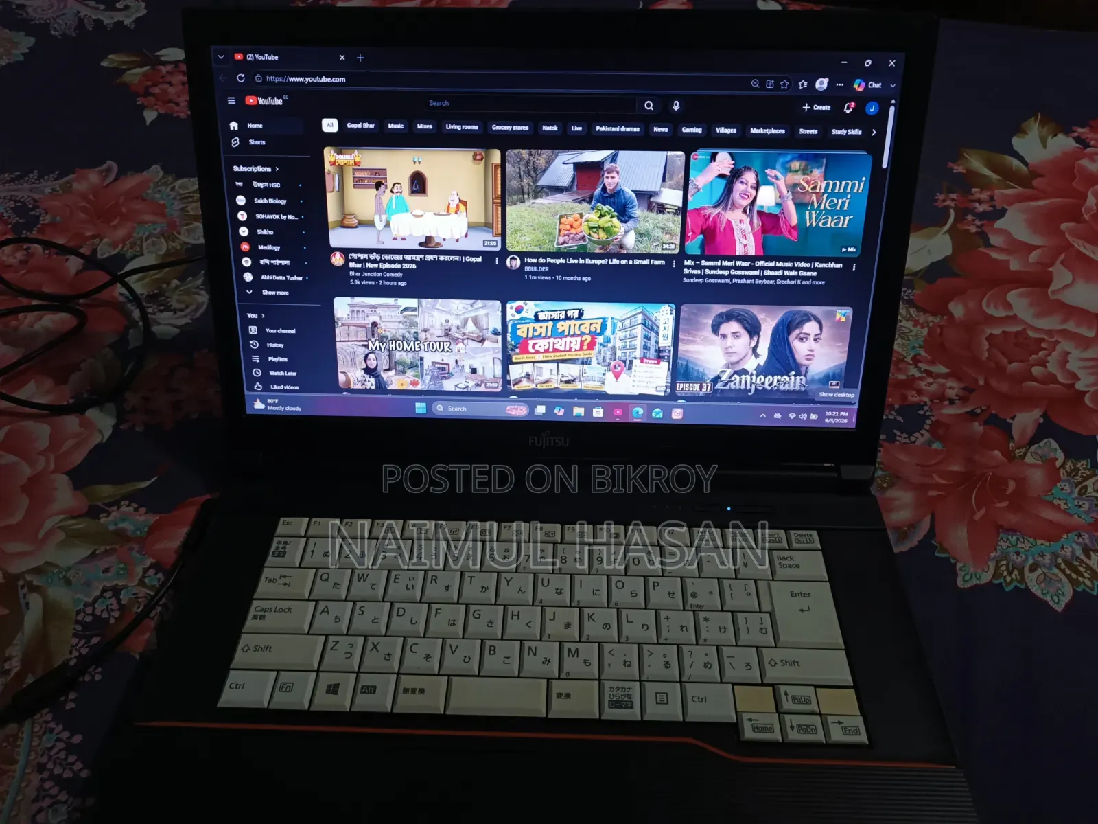 Laptop Fujitsu 8GB Intel Core i3 SSD 128GB