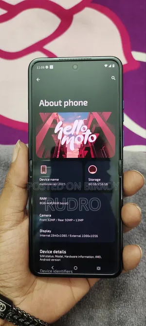 Motorola Razr 2025 256 GB Blue