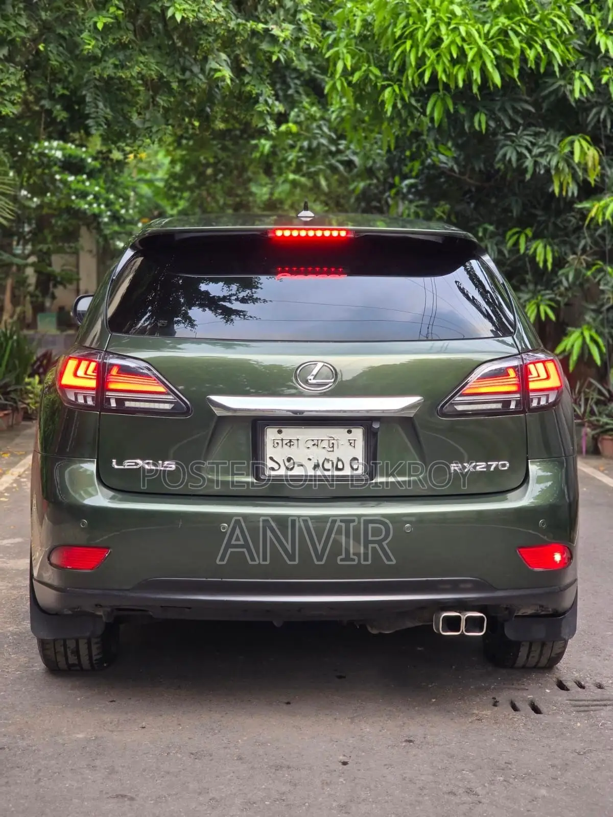 Lexus RX 270 2WD 2011 Green