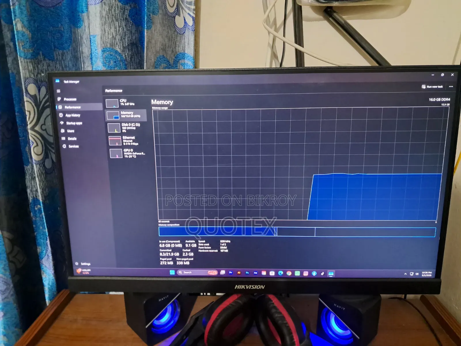 Desktop Computer 16GB AMD Ryzen 5 SSD 512GB