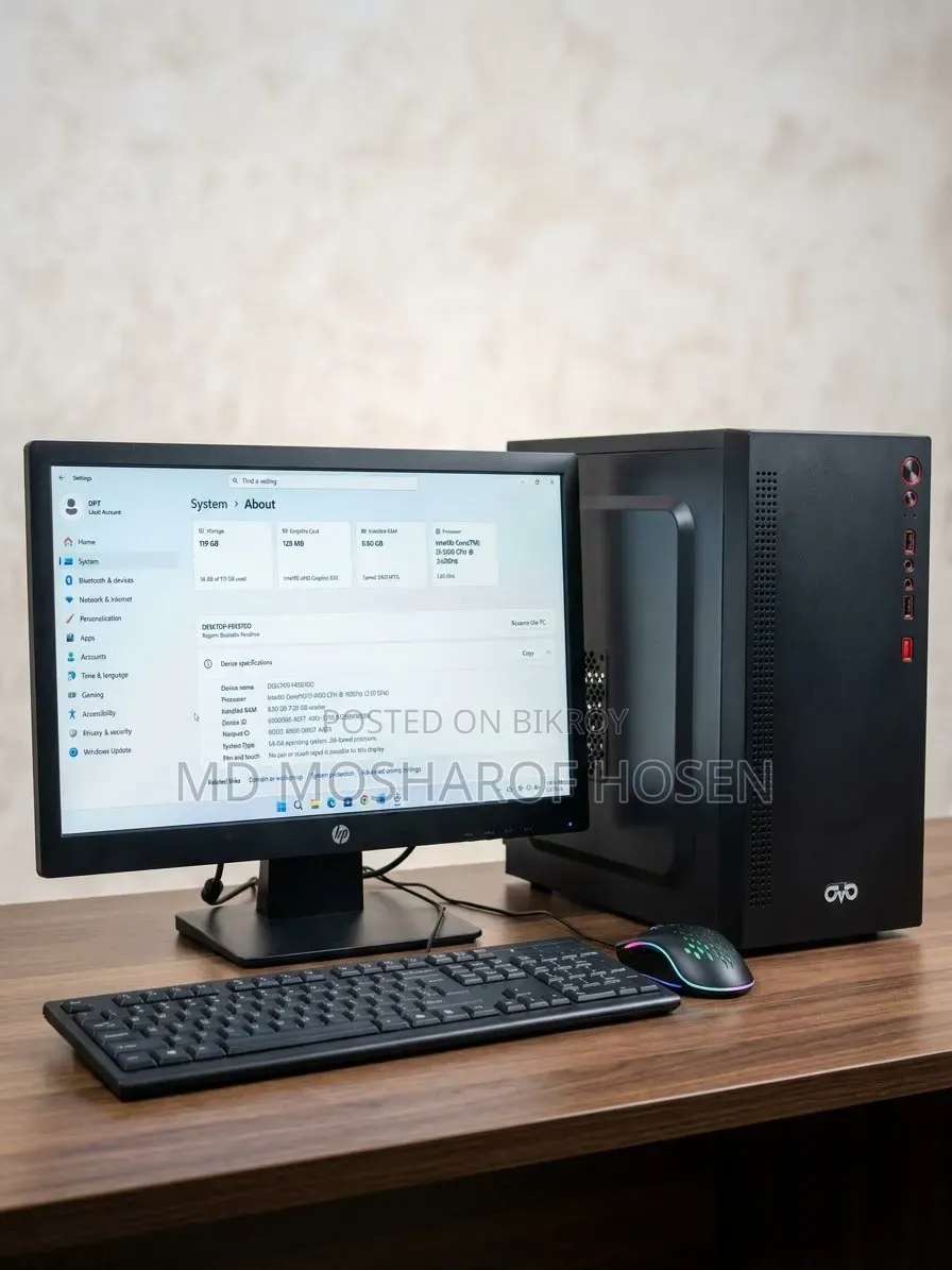Desktop Computer 8GB Intel Core i3 SSD 128GB