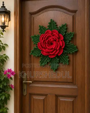 Crochet Wall/Door Flower Decoration