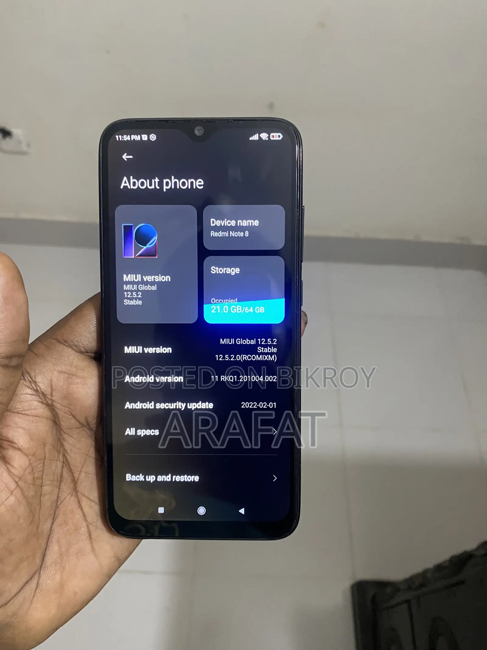 Xiaomi Redmi Note 8 64 GB Black