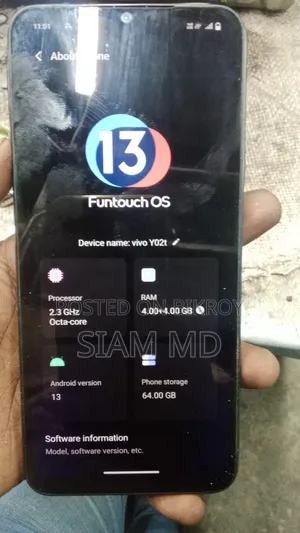 Vivo Y21 64 GB Black