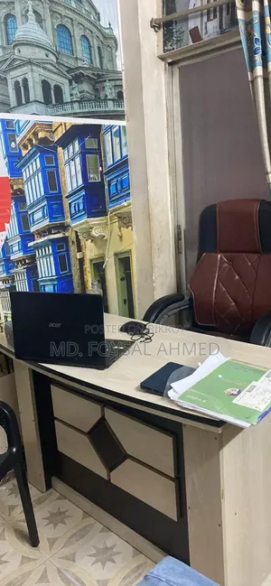 Computer Table & Rolling Table Chair