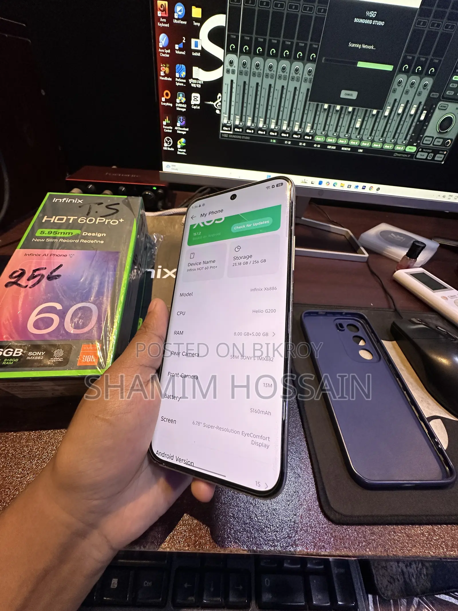Infinix Hot 60 Pro+ 256 GB Silver