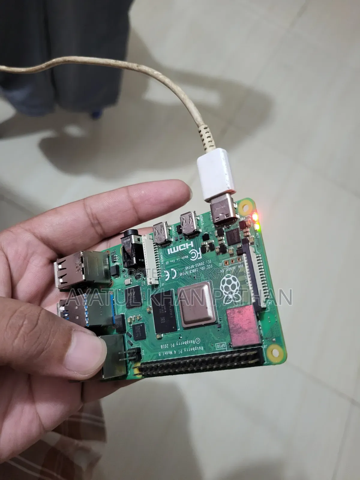 Raspberry Pi 4 Model B With  Bluetooth Controller and Battery