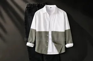 “Premium Maroon & White Casual Shirt Pant Set for Men”