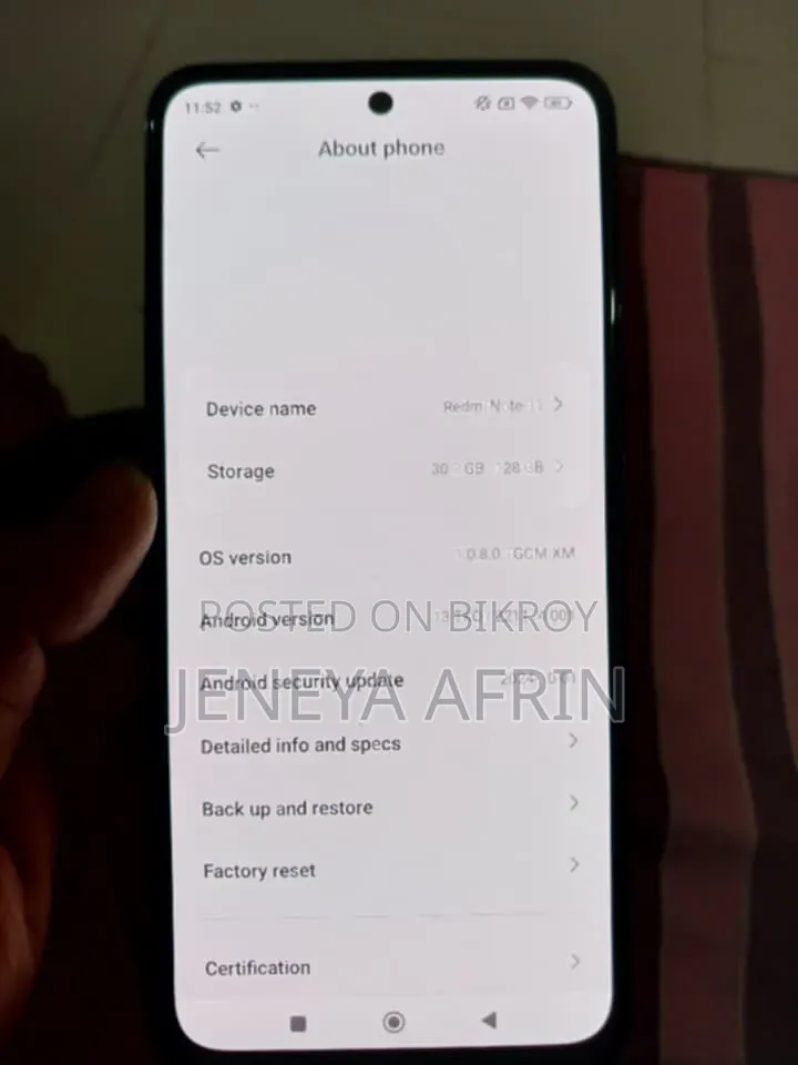 Xiaomi Redmi Note 11 128 GB Blue