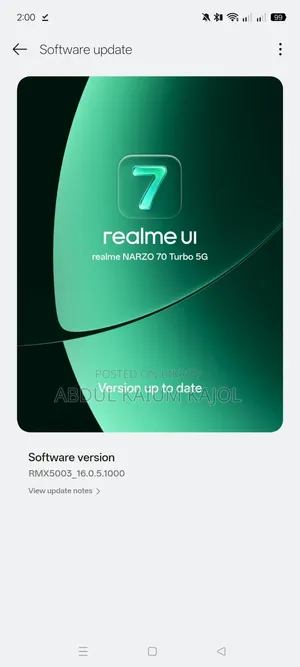 Realme Narzo 70x 128 GB Green