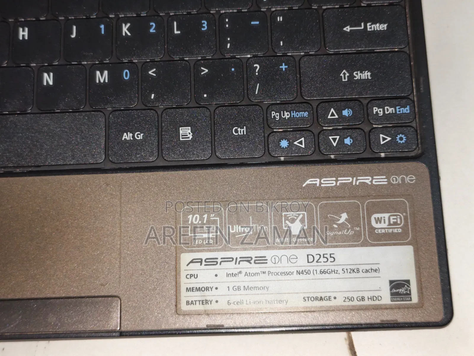 Laptop Acer Aspire 1 1GB Intel Atom HDD 250GB