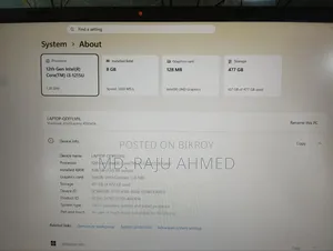 Laptop Asus Vivobook 15 8GB Intel Core i3 SSD 500GB