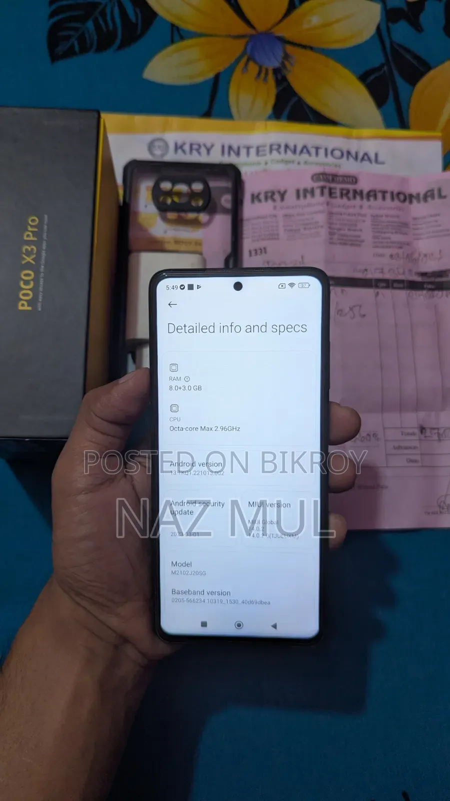 Xiaomi Poco X3 Pro 256 GB Blue