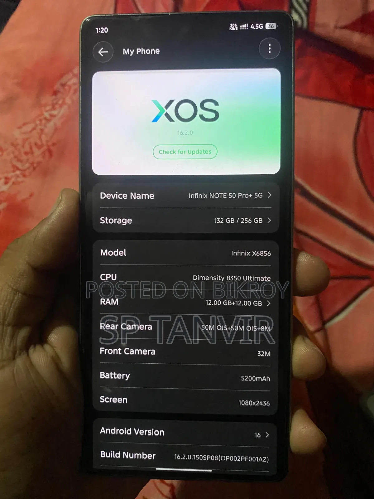 Infinix Note 50 Pro+ 256 GB Silver
