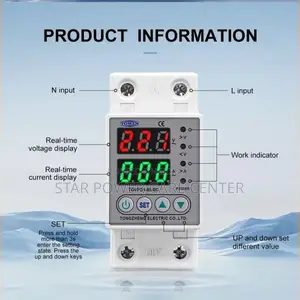 Tomzn TOVPD1-60-EC Digital Adjustable Over & Under Voltage Protector