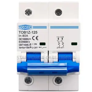 Tomzn TOB1Z-125 2P DC 1000V Miniature Circuit Breaker