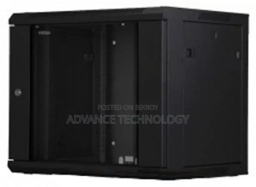 Toten 9U Server Rack Cabinet Tempered Glass Front Door 2-Fan