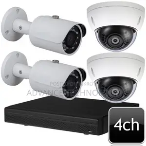 CCTV Package 4-CH Dahua XVR 4-Pcs 5MP Camera 500GB HDD