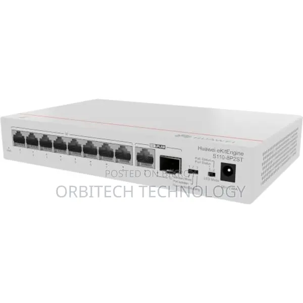 Huawei eKitEngine S110-8P2ST 8-Port GE PoE+ Switch