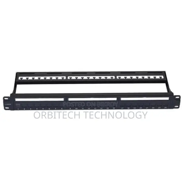 Vivanco Cat6 24-Port Unloaded Patch Panel