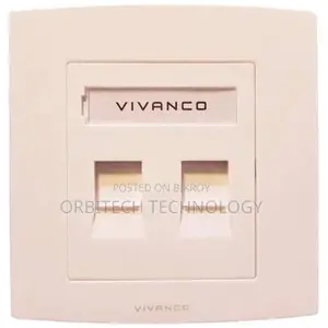 Vivanco Double Shuttered Face Plate